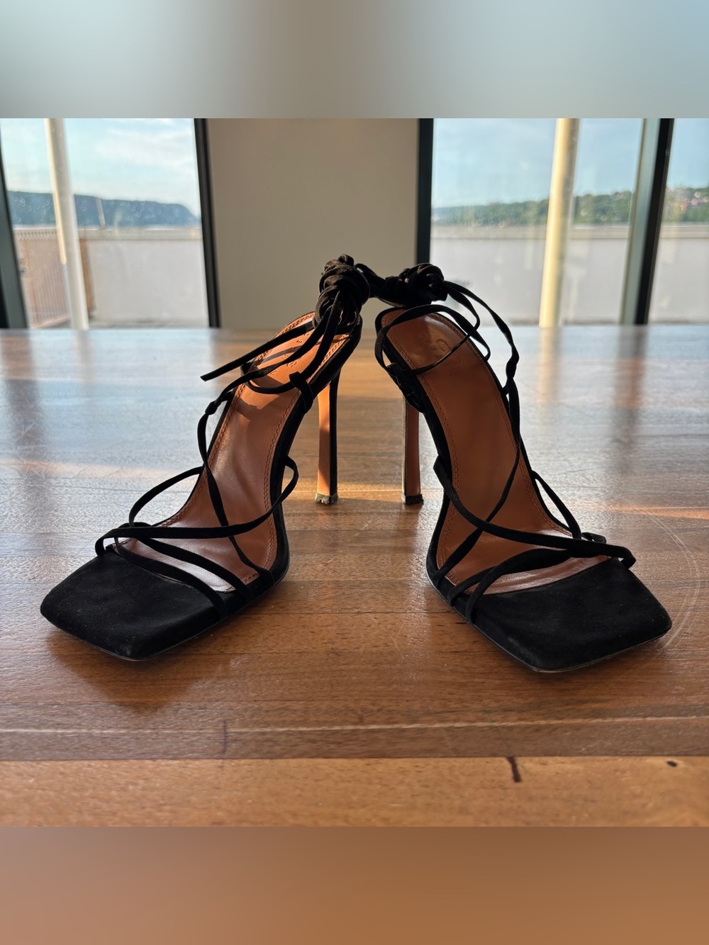 Asos Strappy Lace Up Heels, Size 8 - Picture 1 of 10